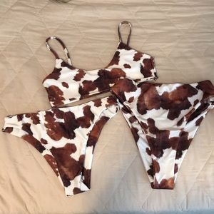 NastyGal cowhide swimsuit